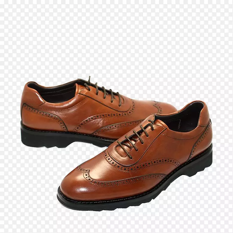 牛津鞋设计师布罗格鞋-布洛克雕刻的英国潮鞋秋天