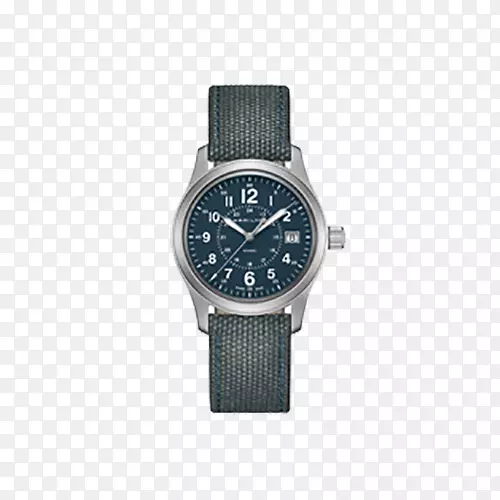 汉密尔顿手表公司石英钟表带计时表黑色橡皮筋机械男表