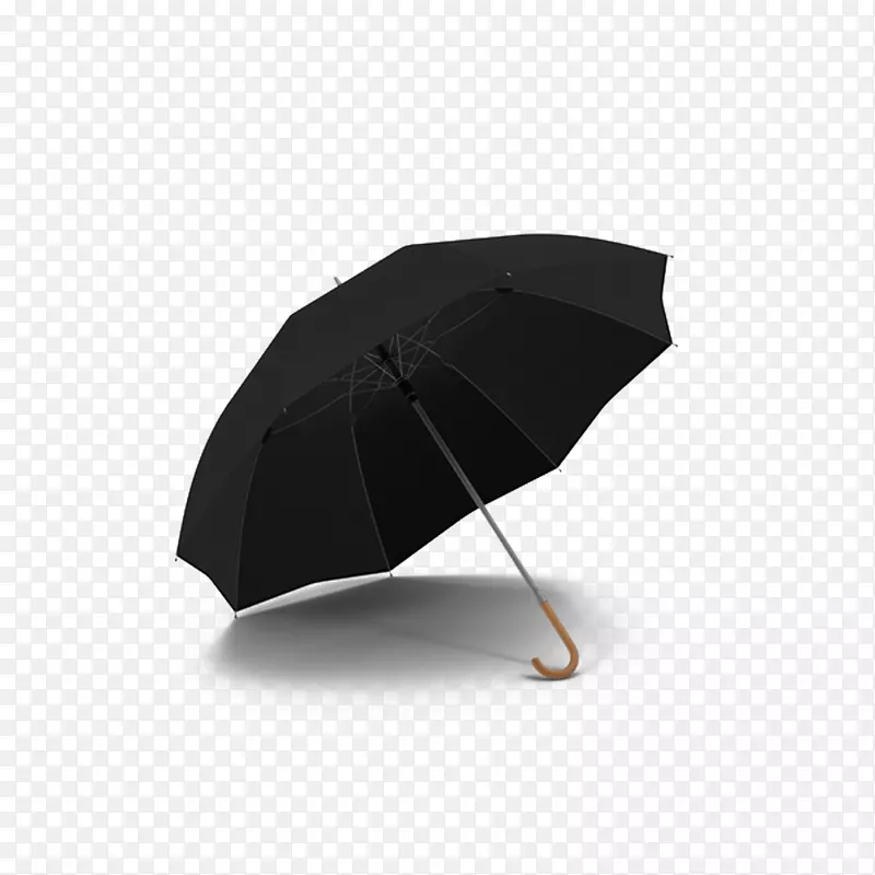 伞设计师-打开黑色伞