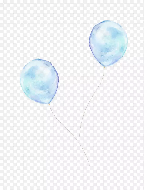 蓝色天空圆身穿孔珠宝画气球