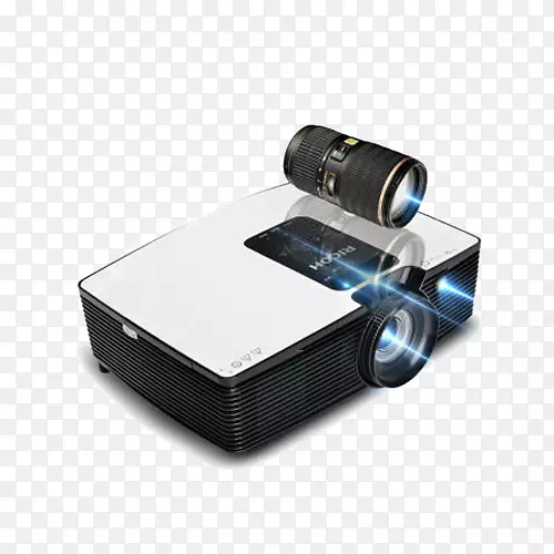 蓝光光盘理光放映机lcd投影机1080 p投影机家用