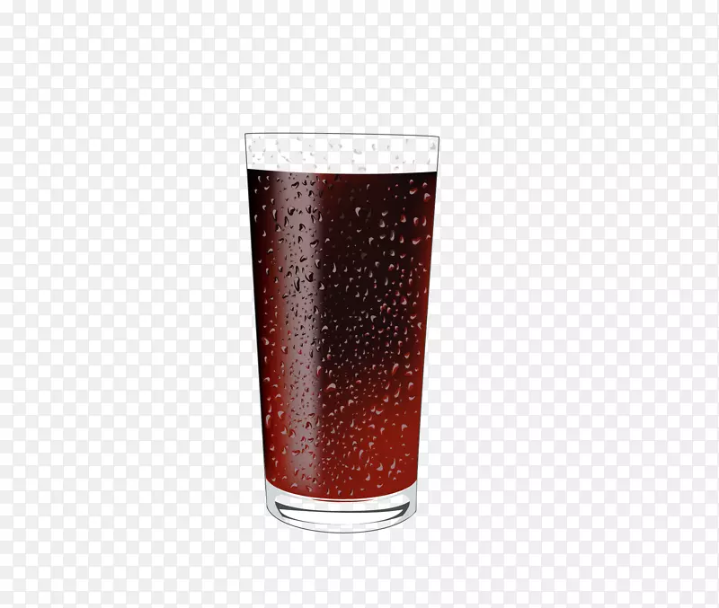 可口可乐饮料品脱玻璃透明玻璃杯免费下载