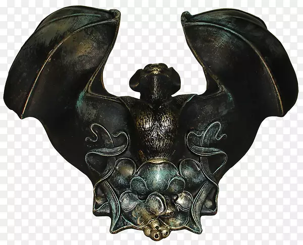 下载-蝙蝠雕像