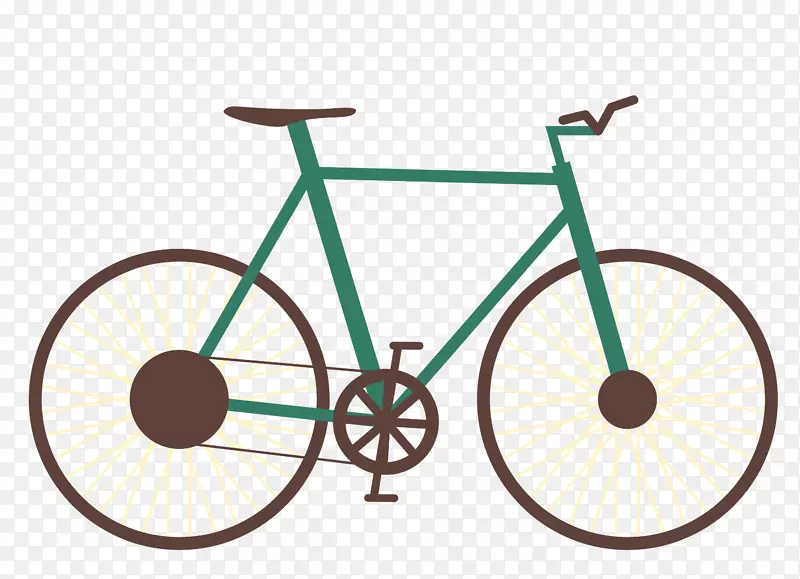 单速自行车、固定档自行车、公路自行车、布鲁克林自行车公司。-平地车