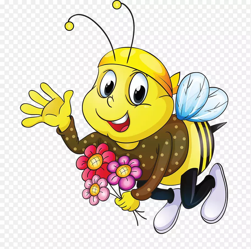 蜂巢卡通皇室-免费卡通花蜜蜂