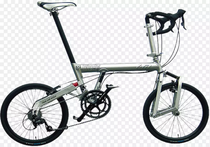 鸟类折叠自行车Riese和mxfcller太平洋自行车-白色自行车
