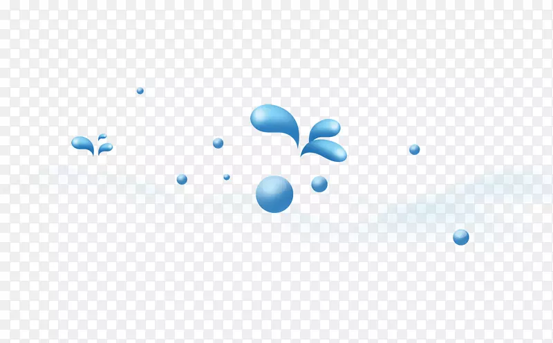 图案-蓝色水滴装饰图案