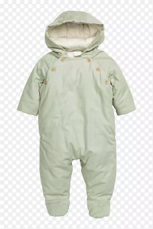 有机棉儿童h&m潜水衣-浅绿色儿童