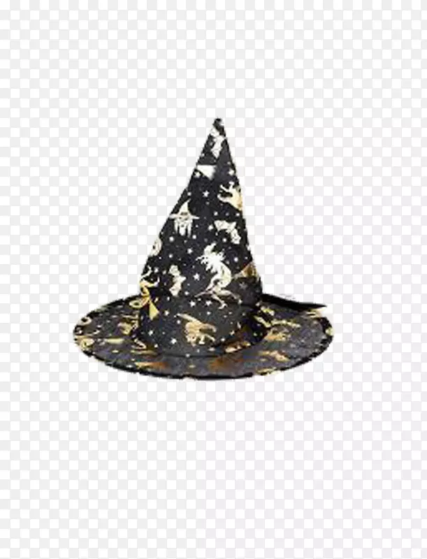 女巫帽-星星黑女巫帽