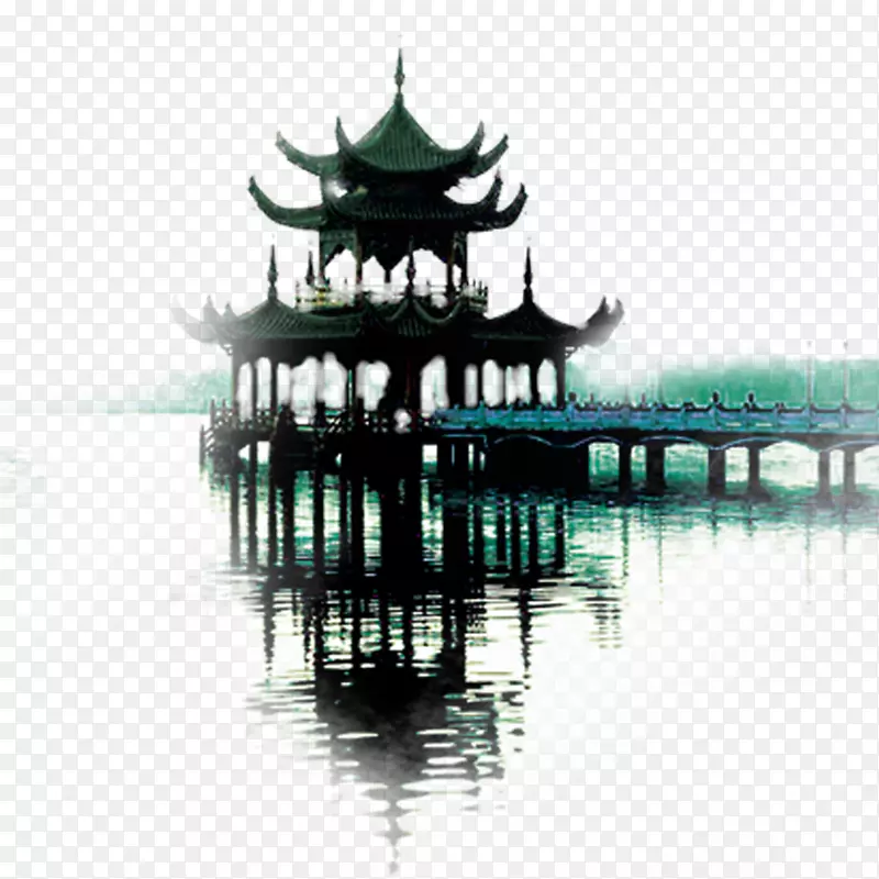北京紫禁城展示分辨率壁纸湖阁楼