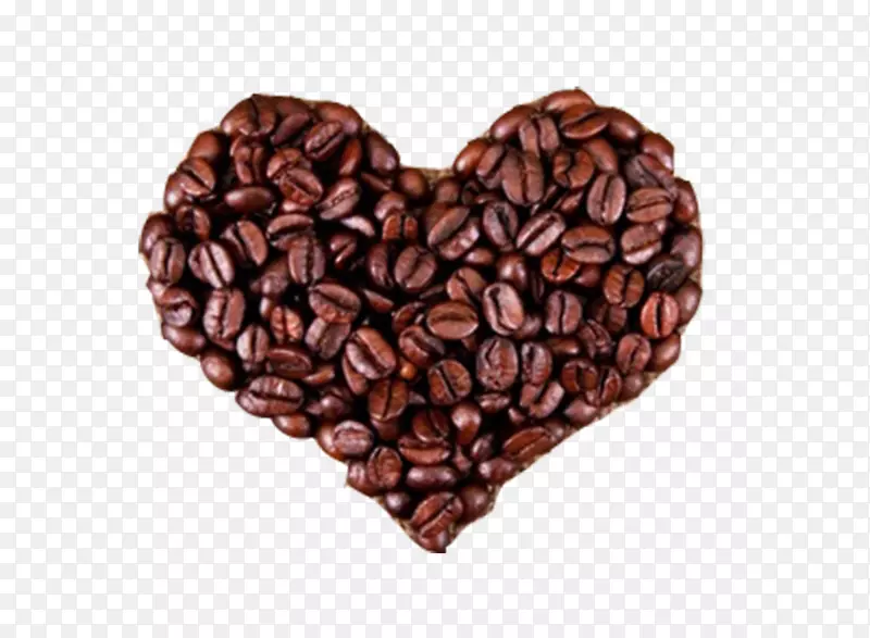 咖啡豆浓缩茶咖啡厅咖啡豆心形图案
