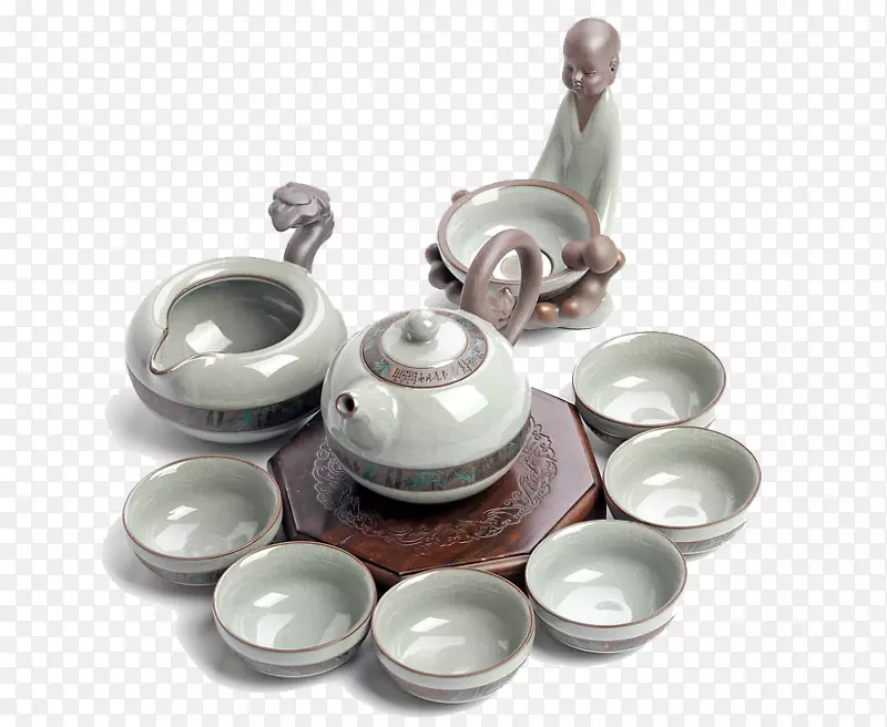 茶壶瓷茶具-一套陶瓷茶具、功夫茶具、茶杯、茶壶礼品盒