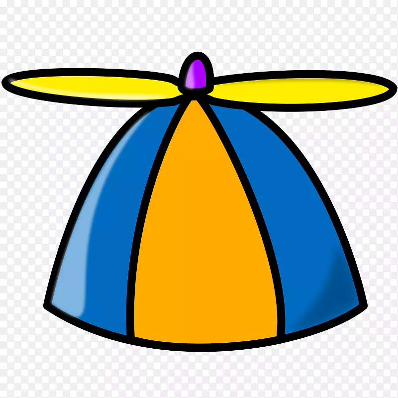 飞机礼帽夹艺术-竹蜻蜓儿童帽