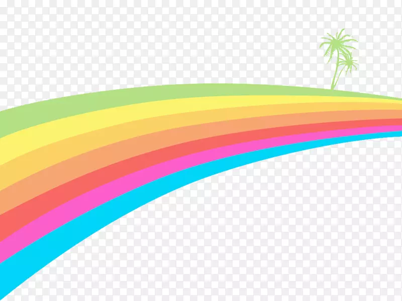 图形设计文本字体-彩虹