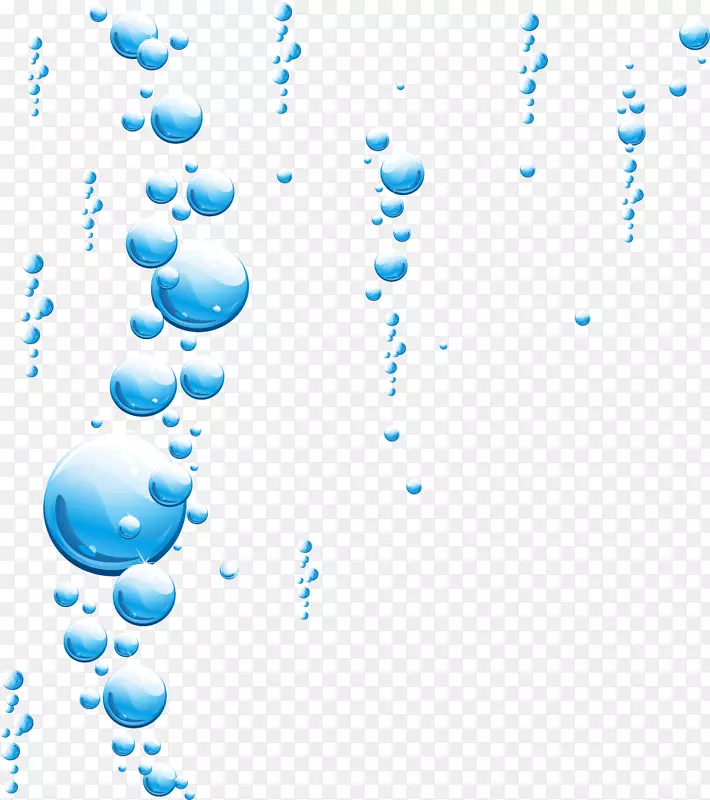 气泡蓝语气球-细水滴