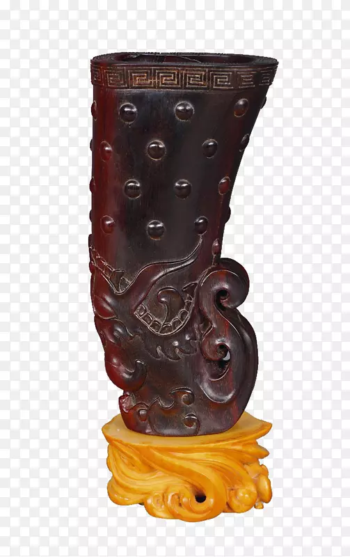 犀牛角u 7280u89d2-动物古董犀角杯