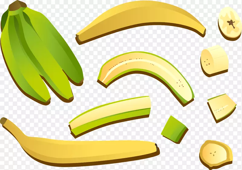 烹饪香蕉木麻酱-三维香蕉水果