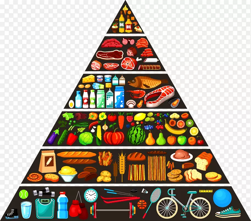 营养食品金字塔健康饮食金字塔