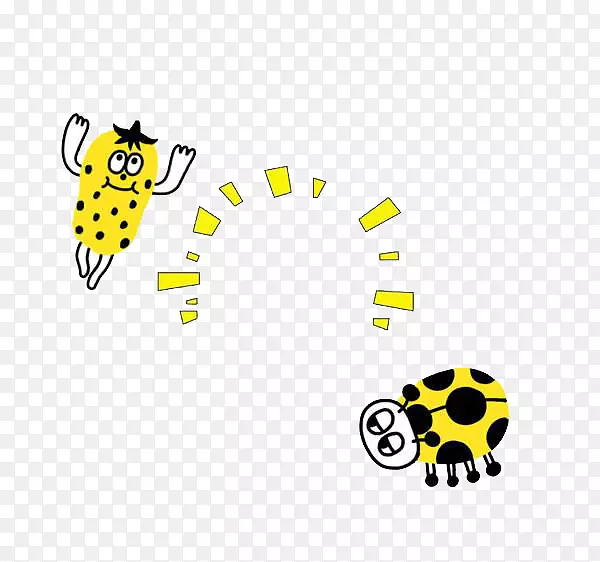 昆虫、蜜蜂、七星瓢虫、瓢虫卡通-七星瓢虫卡通图