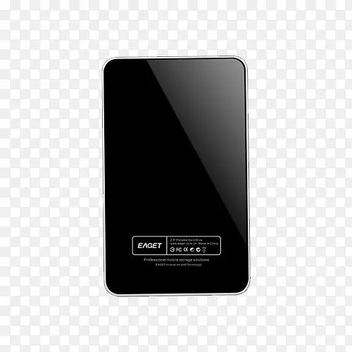 电子产品-银黑色移动硬盘