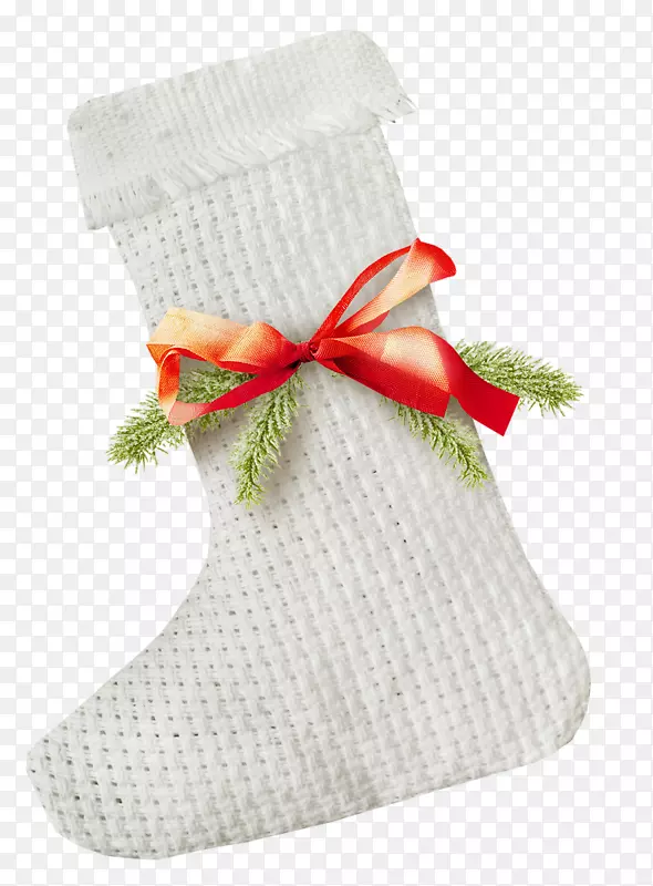 圣诞老人圣诞长筒袜圣诞礼物丝带袜子