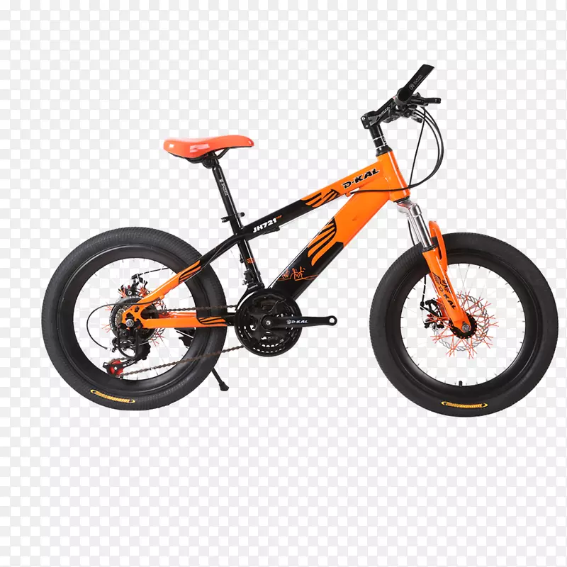 山地自行车巨无霸自行车电动自行车橙色自行车轮胎