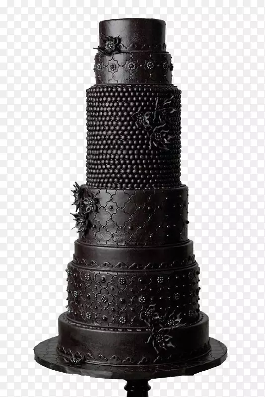 生日蛋糕-哥特式黑色创意蛋糕