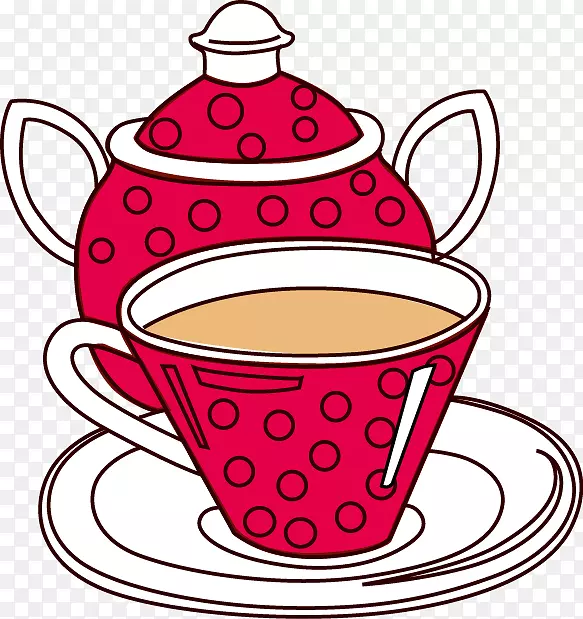 茶杯咖啡茶杯卡通画茶杯