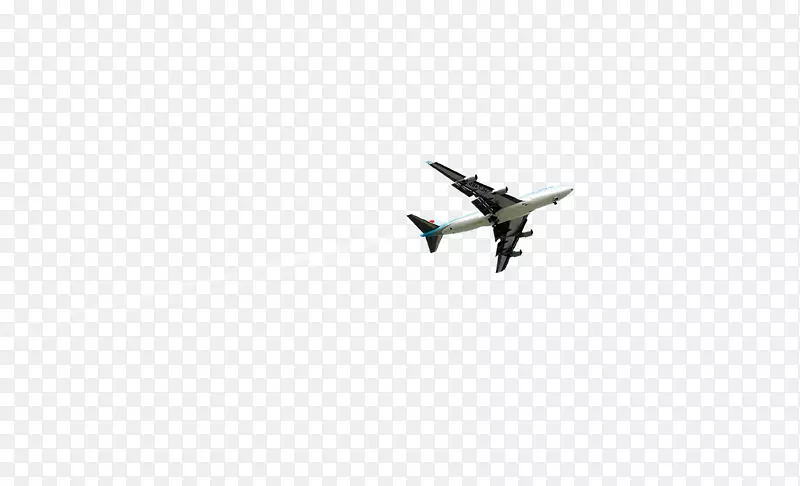 黑白天空图案-一架飞机