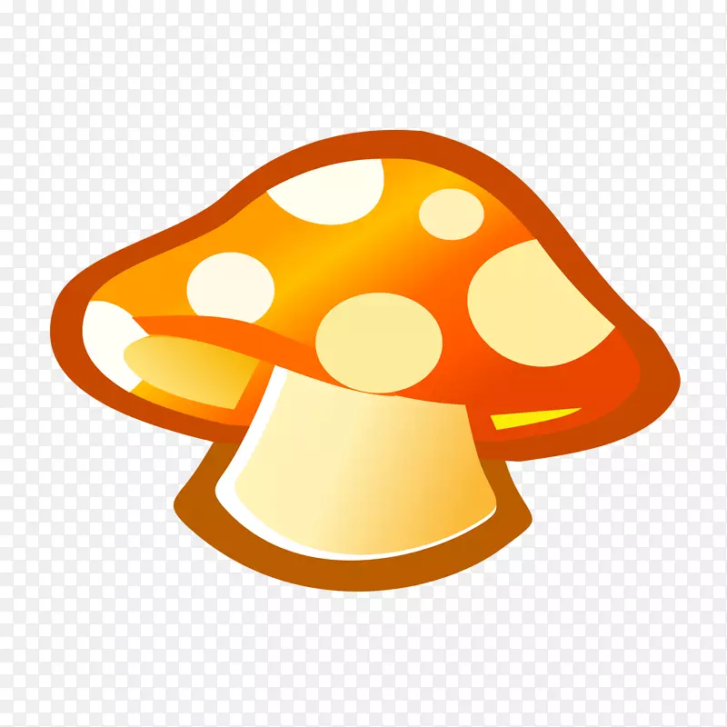 蘑菇剪贴画-可爱小蘑菇