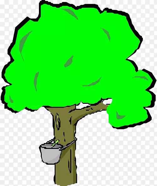 树木剪贴画-一棵生机勃勃的树