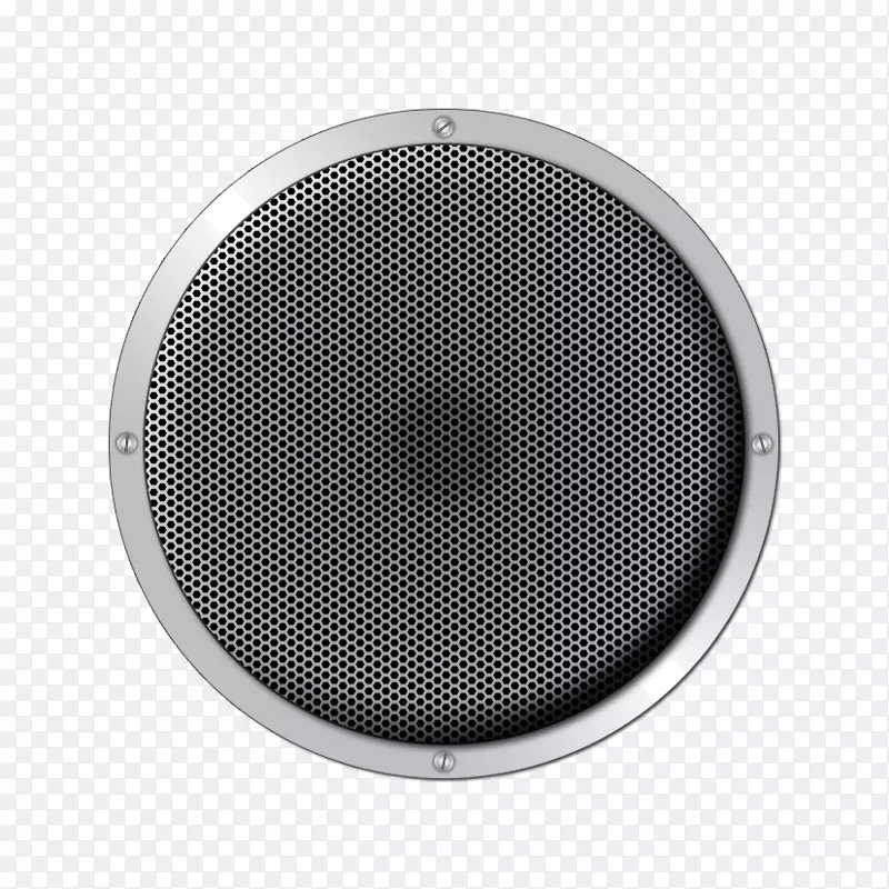 AdobePrepreproico图标-圆形金属立体声扬声器