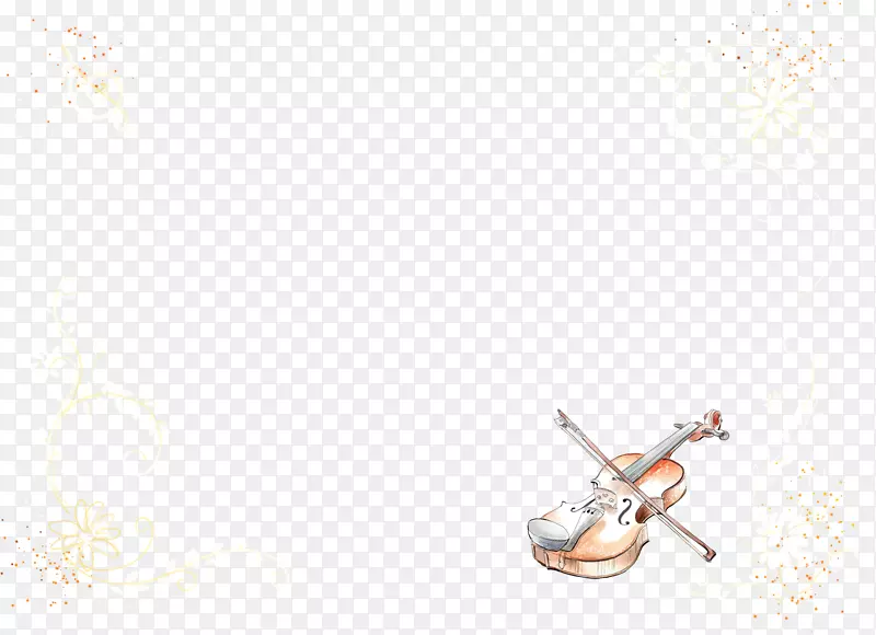 瓷砖地板图案手绘小提琴
