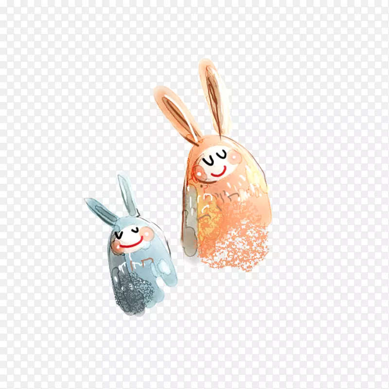 复活节兔子童话故事背景图案