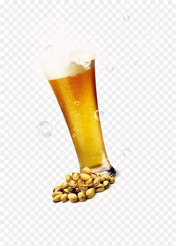 冰啤酒葡萄酒-啤酒泡沫开心果