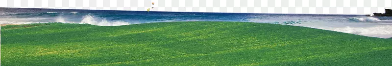 人造草皮景观草地美化土地地段-沙滩