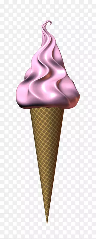 冰淇淋锥形圣代冰锥