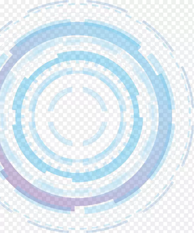 圆蓝色几何服务-科技蓝色抽象几何
