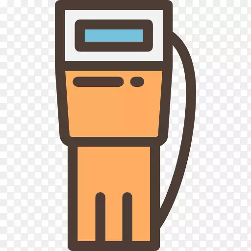 汽油加气站可伸缩图形图标-水壶