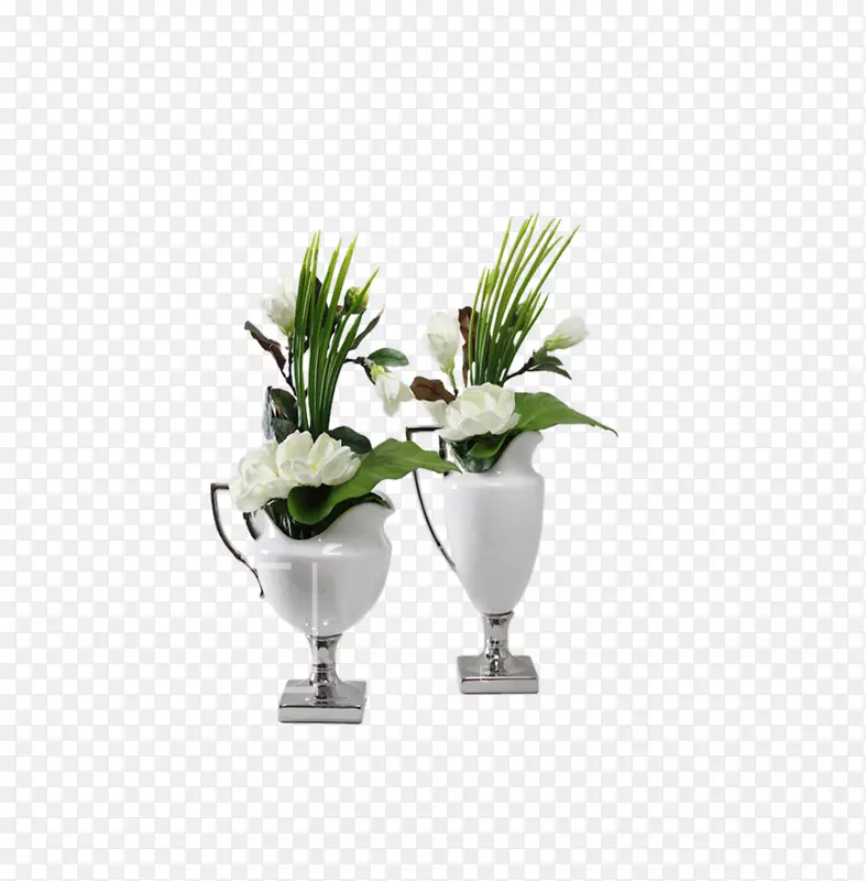 花瓶花卉设计-复古花瓶