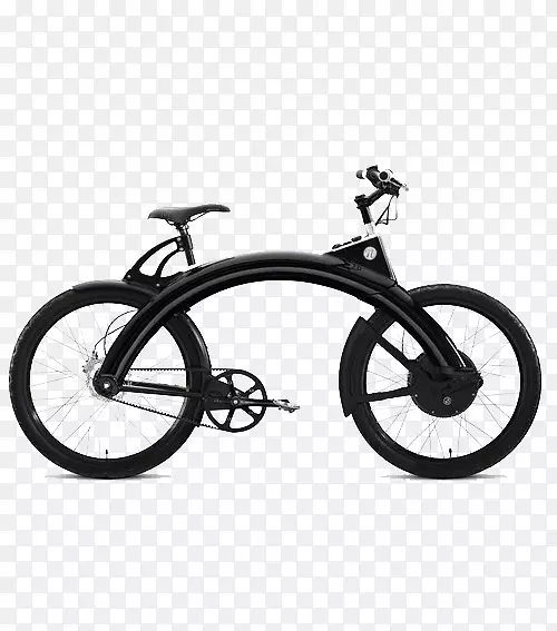 电动汽车电动自行车黑色酷单车