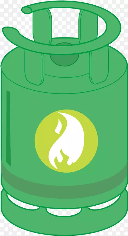 绿色气瓶夹艺术.绿色气罐