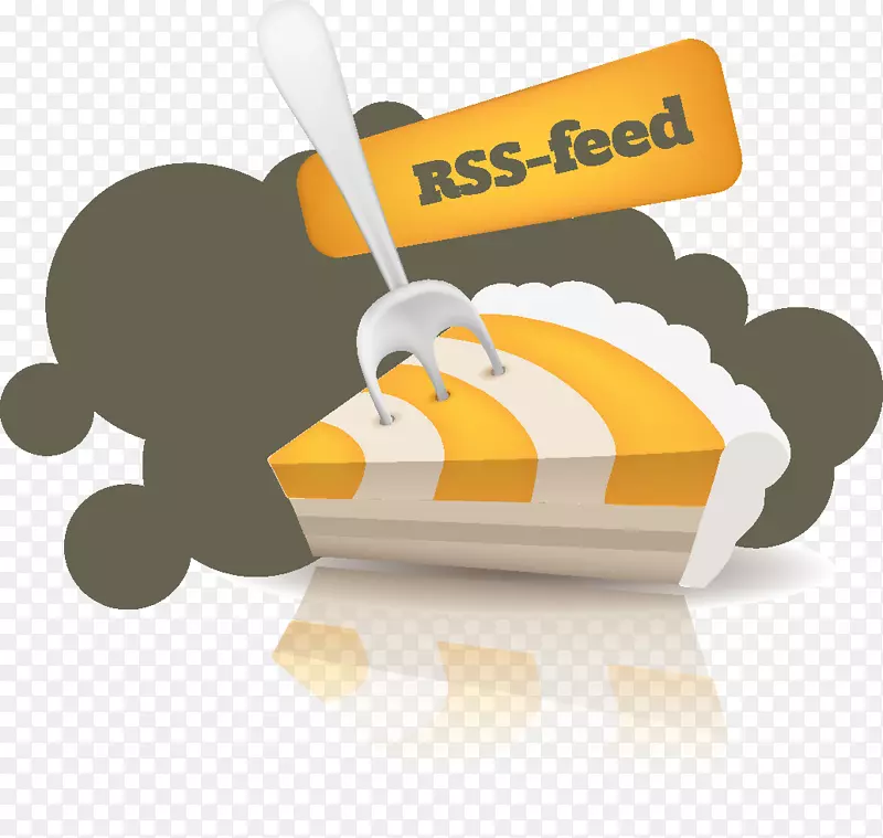 rss web feed adobe插画师图标-甜点可爱动物主题订阅rss图标载体材料“