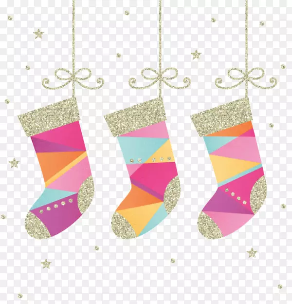 袜子圣诞贺卡圣诞袜装饰袜
