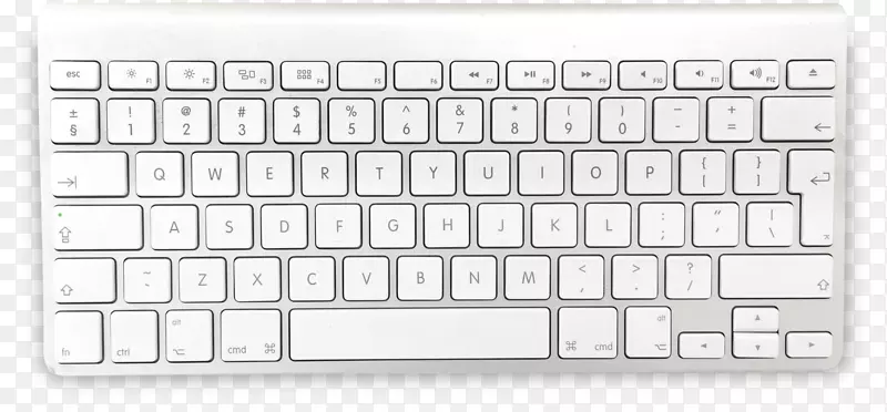 电脑键盘Macintosh魔术触控板苹果无线键盘MacOS-白色键盘材料自由拉