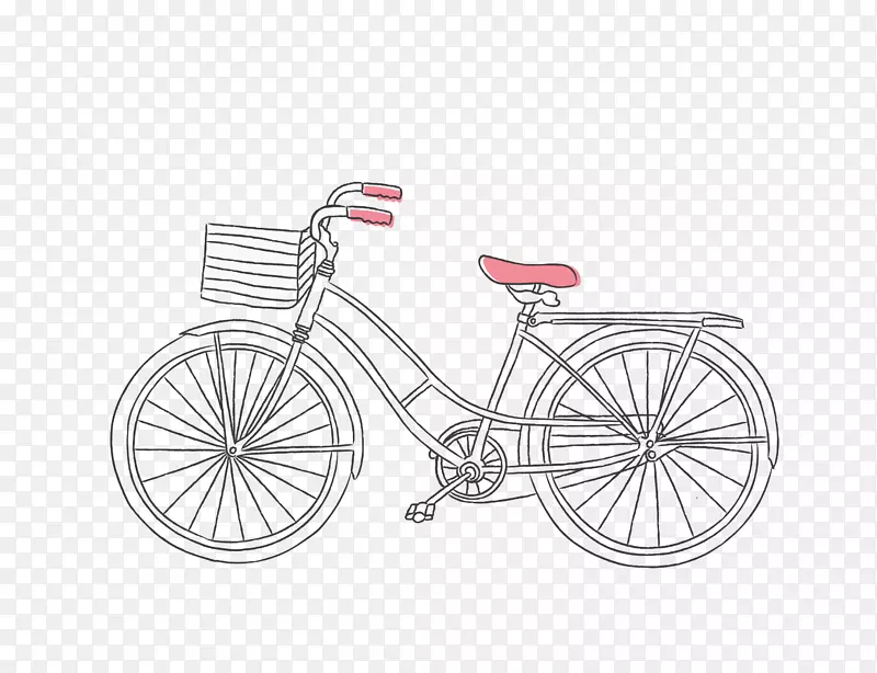 自行车绘图-黑线自行车