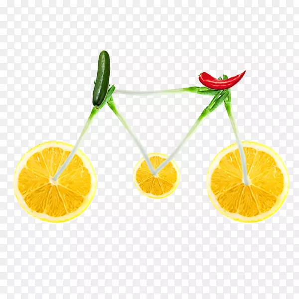 柠檬奥格里斯水果-水果自行车