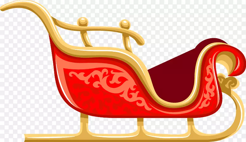 圣诞老人驯鹿雪橇艺术座椅抽象图案