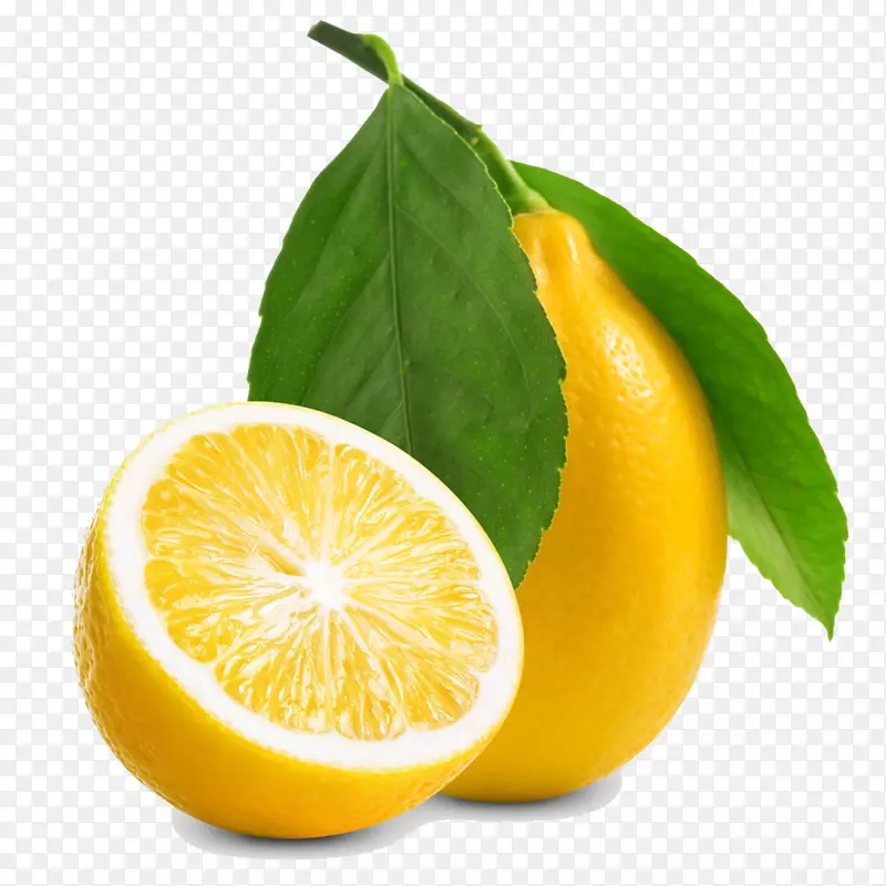 柠檬汁水果食品.柠檬绿叶