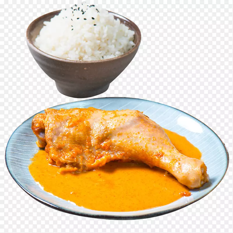咖喱鸡腿快餐arroz conpollo-鸡米
